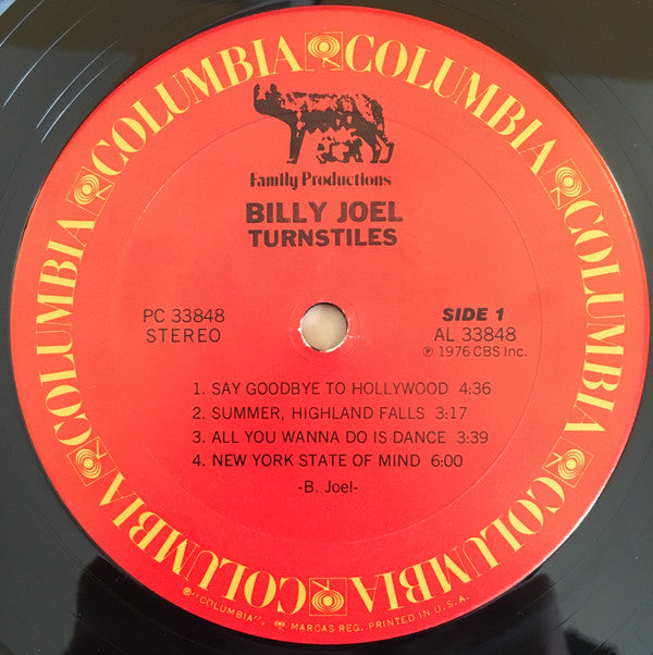 Billy Joel : Turnstiles (LP, Album)