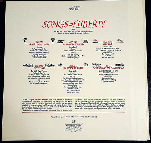Various : Songs of Liberty (3xLP, Comp, Box)