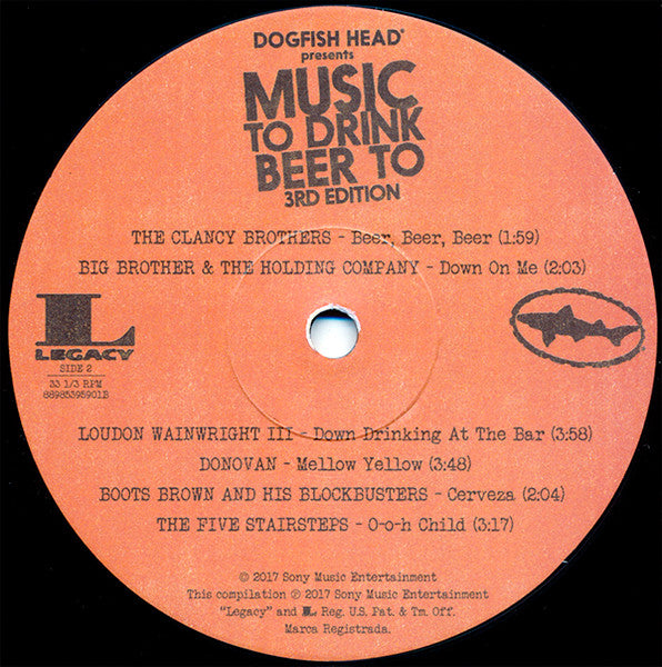 Various : Dogfish Head Presents Music To Drink Beer To 3rd Edition (LP, Comp, Ltd)