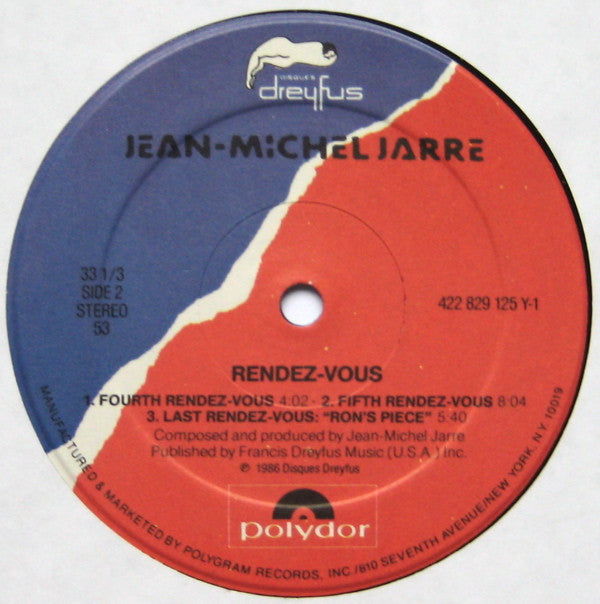 Jean Michel Jarre* : Rendez-Vous (LP, Album, 53 )