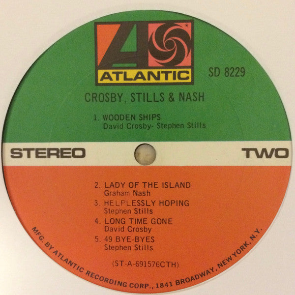 Crosby, Stills & Nash : Crosby, Stills & Nash (LP, Album, CT )