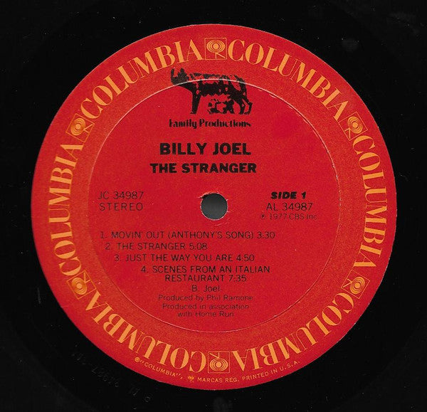 Billy Joel : The Stranger (LP, Album, Pit)