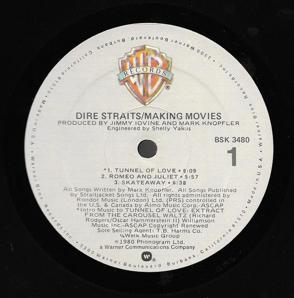 Dire Straits : Making Movies (LP, Album, Eur)