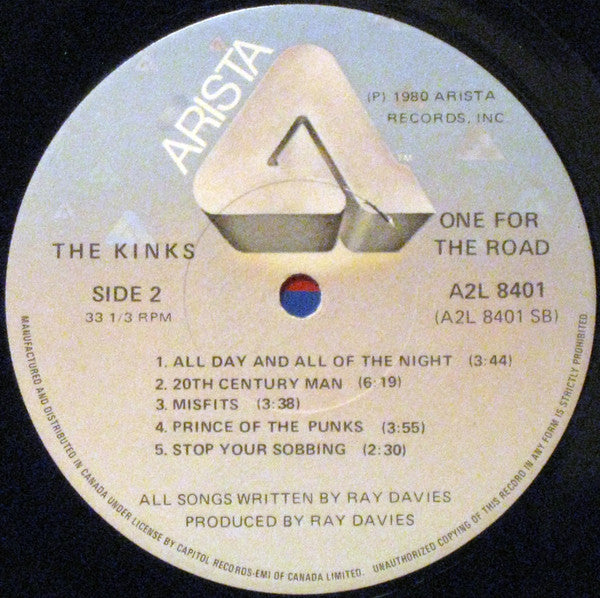 The Kinks : One For The Road (2xLP, Album, Gat)