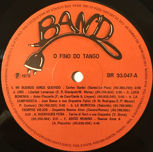 Various : O Fino Do Tango (LP, Comp, RE)