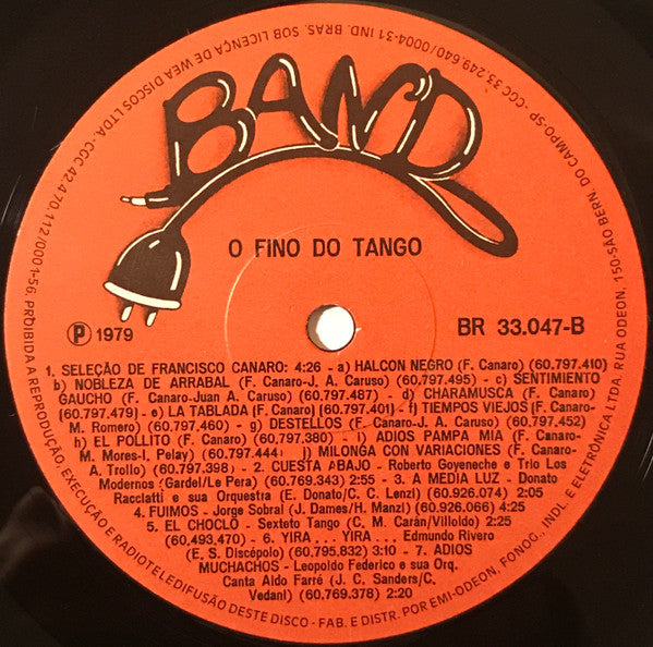 Various : O Fino Do Tango (LP, Comp, RE)