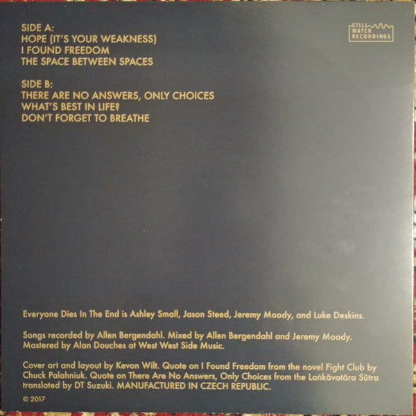 Everyone Dies In The End : The Space Between Spaces (LP, Album, Gol)