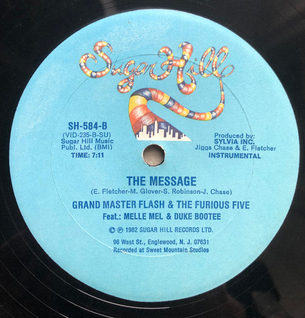 Grand Master Flash & The Furious Five* Feat.: Melle Mel & Duke Bootee : The Message (12")