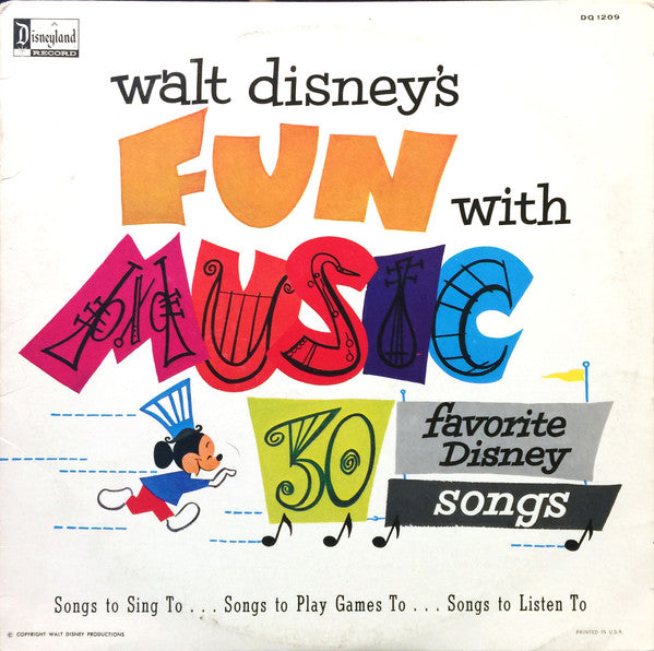 Various : Walt Disney's Fun With Music (LP, Album, Mono)