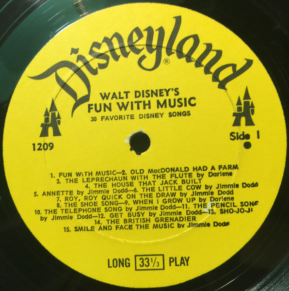 Various : Walt Disney's Fun With Music (LP, Album, Mono)