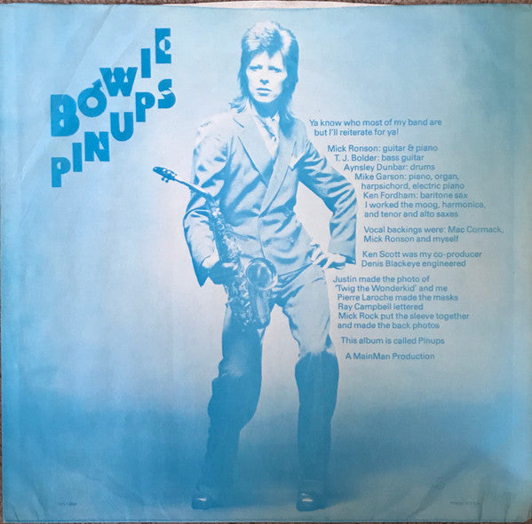David Bowie : Pinups (LP, Album, Ind)