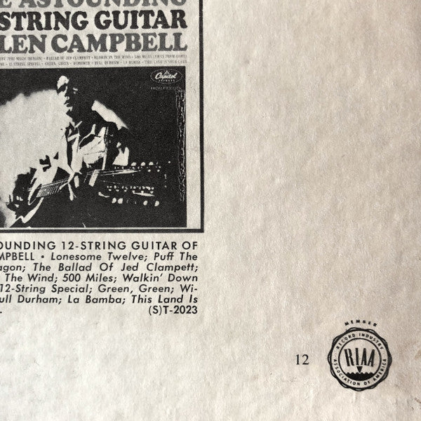 Glen Campbell : Gentle On My Mind (LP, Album, RP, Scr)