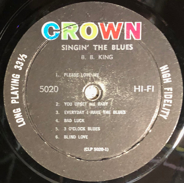 B.B. King : Singin' The Blues (LP, Comp, Mono, RP)