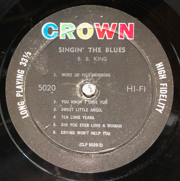 B.B. King : Singin' The Blues (LP, Comp, Mono, RP)