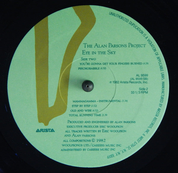 The Alan Parsons Project : Eye In The Sky (LP, Album, Hub)