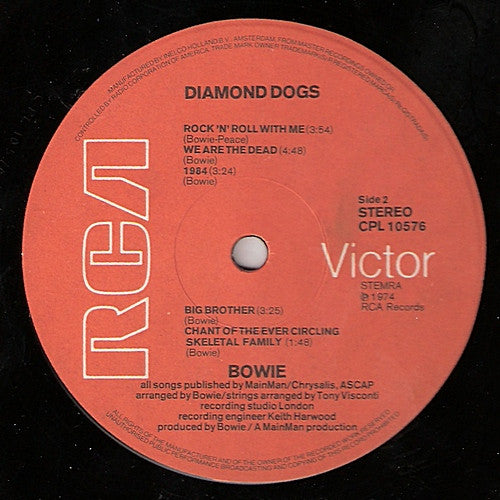 Bowie* : Diamond Dogs (LP, Album, Gat)