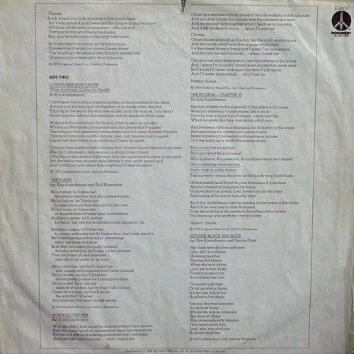 Kris Kristofferson : The Silver Tongued Devil And I (LP, Album, Ter)