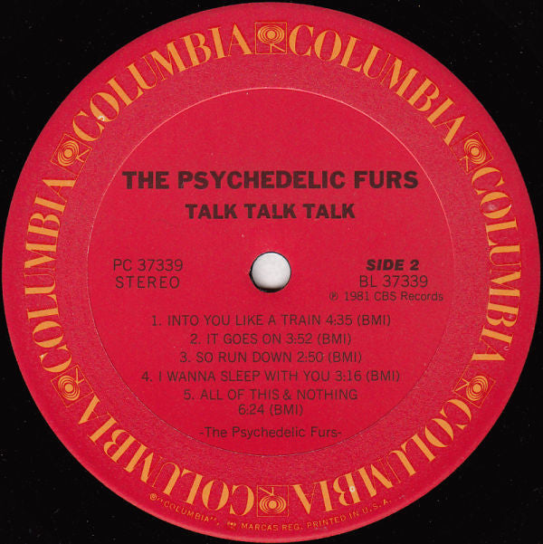 The Psychedelic Furs : Talk Talk Talk (LP, Album, RE, Ter)