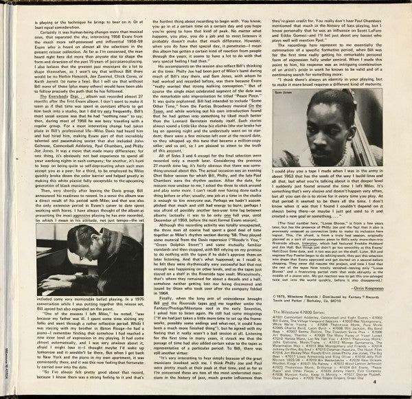Bill Evans : Peace Piece And Other Pieces (2xLP, Mono, RM, Gat)