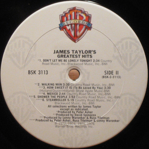 James Taylor (2) : Greatest Hits (LP, Comp, Club, RE, Car)