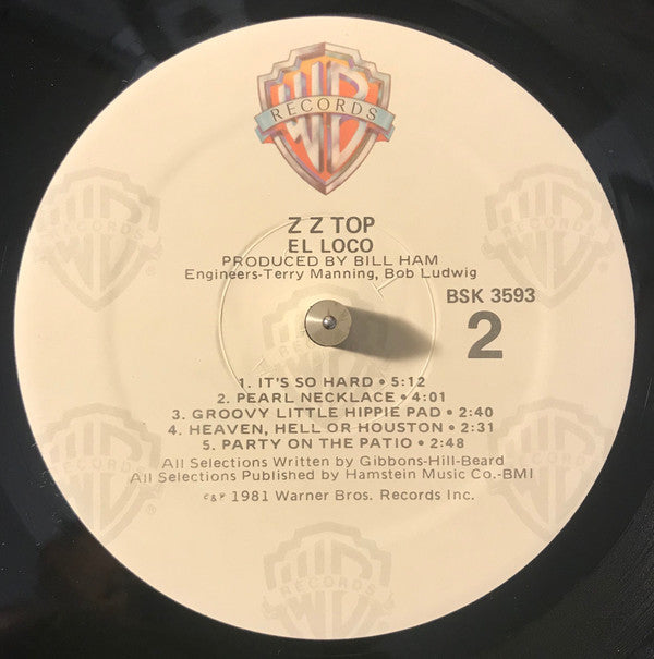ZZ Top : El Loco (LP, Album, RP, Spe)