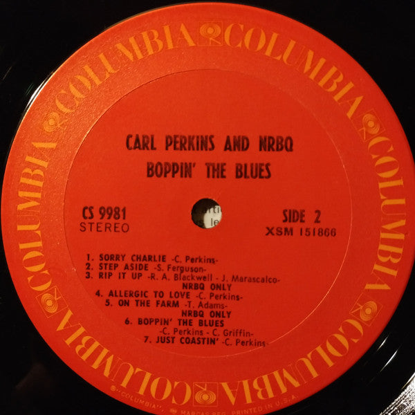 Carl Perkins And NRBQ : Boppin' The Blues (LP, Album, RP)