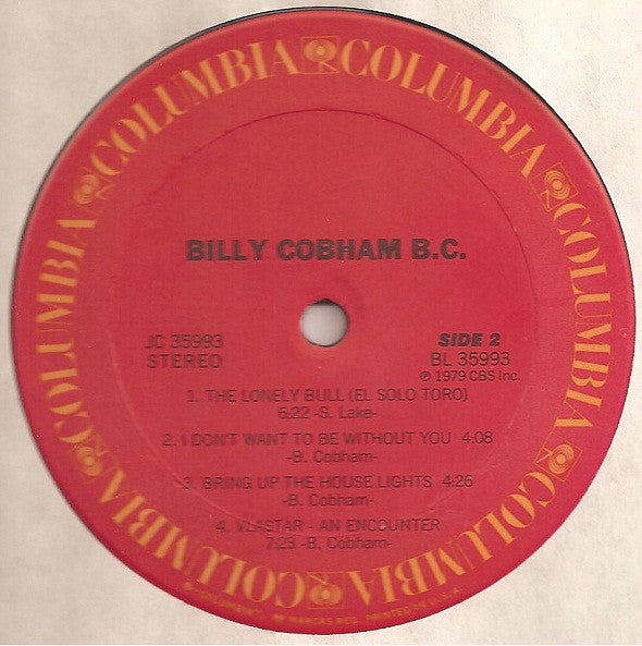 Billy Cobham : B.C. (LP, Album, San)