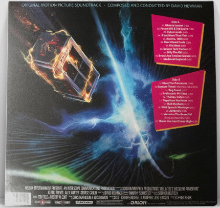 David Newman : Bill & Ted’s Excellent Adventure (Original Motion Picture Score) (LP, Album, RE, RP, Cir)