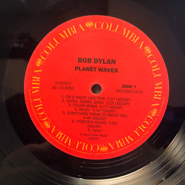 Bob Dylan : Planet Waves (LP, Album, RE)