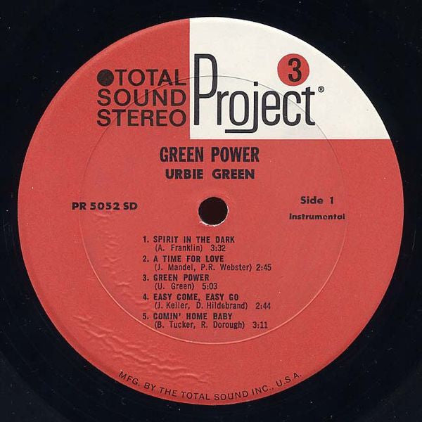 Urbie Green : Green Power (LP, Album, Gat)