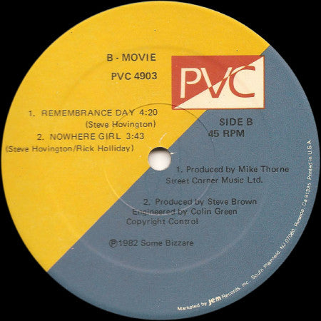B-Movie : Nowhere Girl (12", Single)