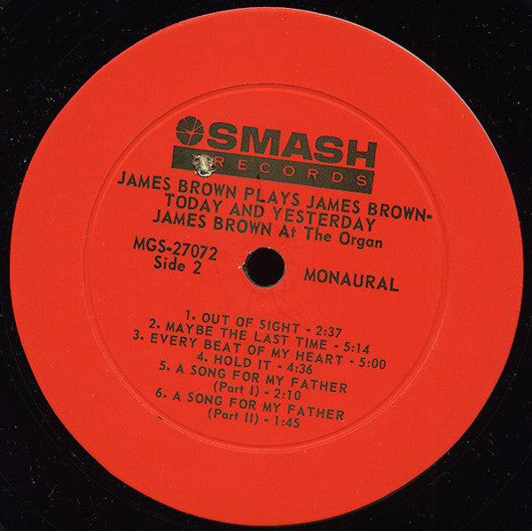 James Brown : James Brown Plays James Brown - Today & Yesterday (Featuring James Brown At The Organ) (LP, Album, Mono, Ric)