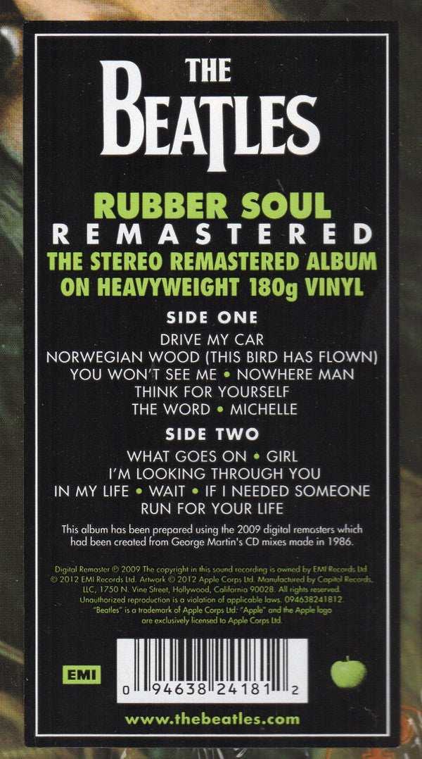 The Beatles : Rubber Soul (LP, Album, RE, RM, Mem)