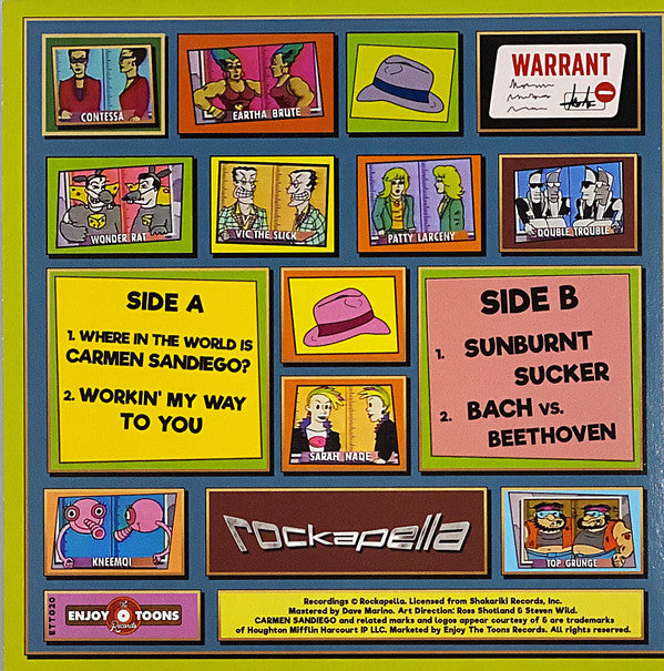 Rockapella : Where In The World Is Carmen Sandiego? (7", EP, Ltd, Blu)