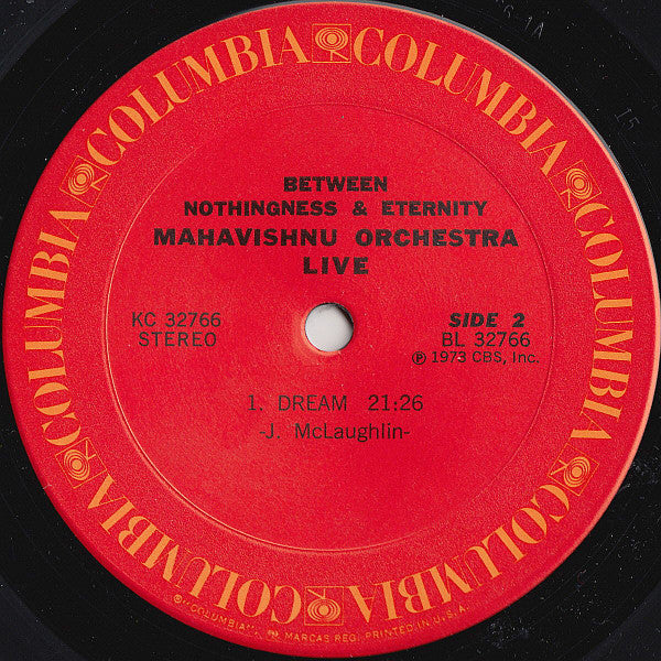 Mahavishnu Orchestra : Between Nothingness & Eternity (Live) (LP, Album, Pit)