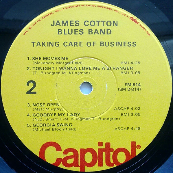 James Cotton Blues Band* : Taking Care Of Business (LP, Album, RE, Win)