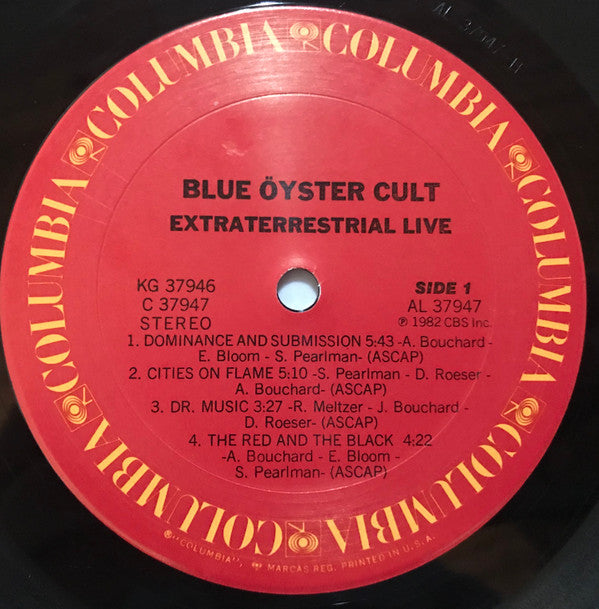 Blue Öyster Cult : Extraterrestrial Live (2xLP, Album, Car)