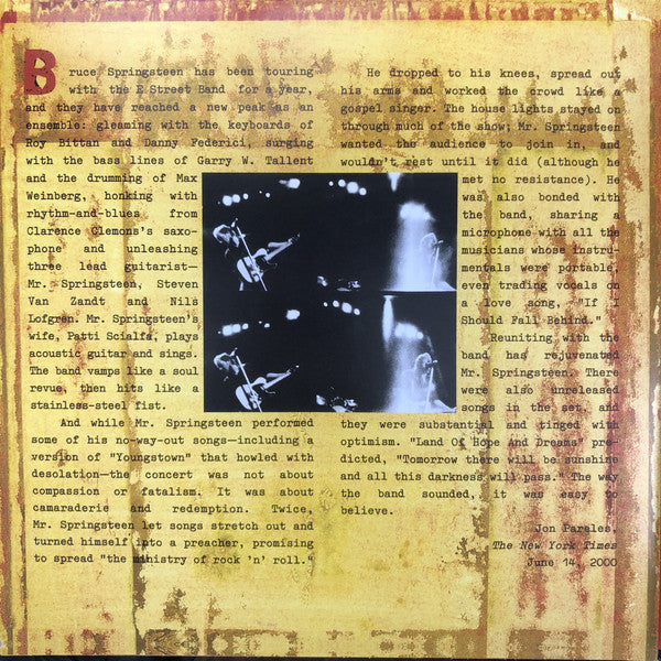 Bruce Springsteen & The E Street Band* : Live In New York City (3xLP, Album, RE, RP, Tri)