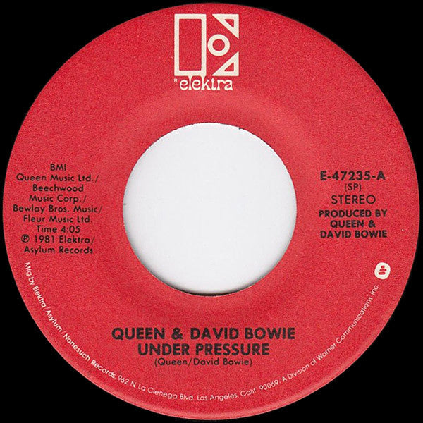 Queen & David Bowie : Under Pressure (7", Single, SP)