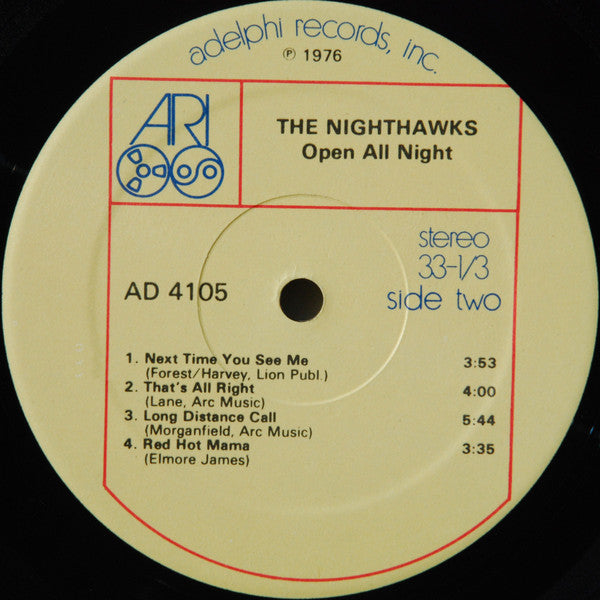 The Nighthawks (3) : Open All Nite (LP, Album)