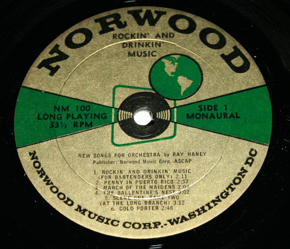 Ray Haney (2) : Rockin' and Drinkin' Music (LP)