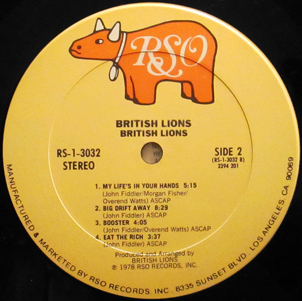 British Lions : British Lions (LP, Album, Pit)