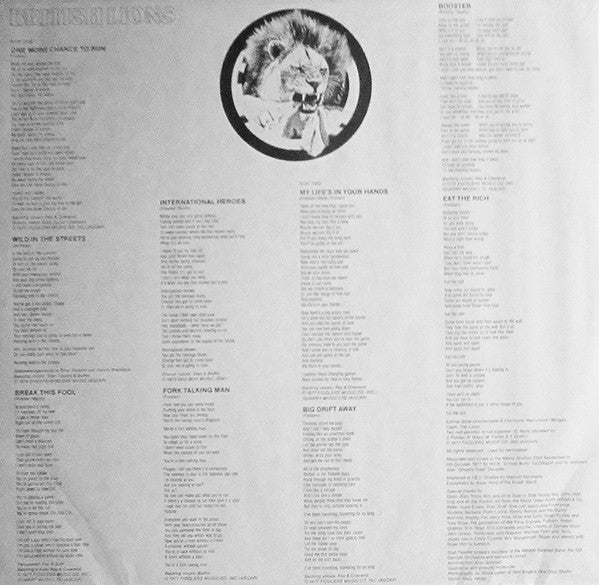 British Lions : British Lions (LP, Album, Pit)