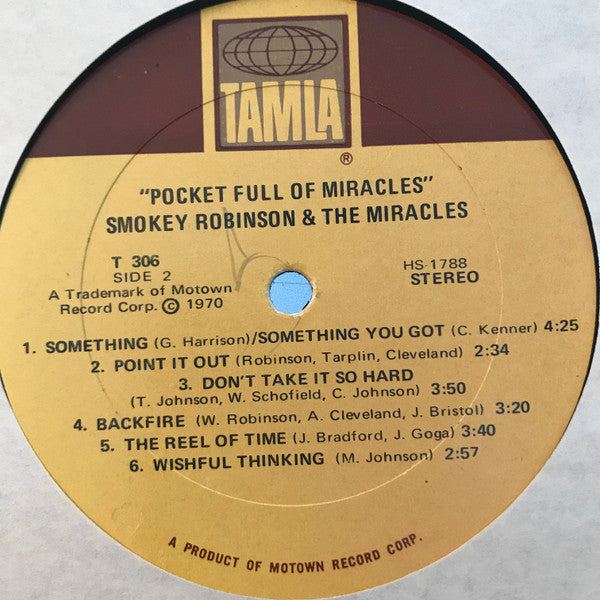 Smokey Robinson & The Miracles* : A Pocket Full Of Miracles (LP, Album)