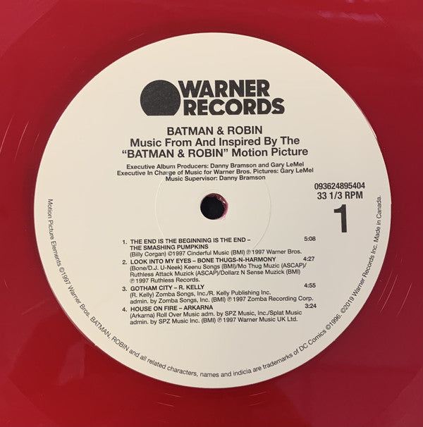 Various : Batman & Robin: Music From And Inspired By The "Batman & Robin" Motion Picture (LP, Red + LP, Blu + RSD, Comp, Ltd, RE, S/Edition)