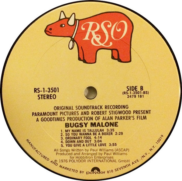 Paul Williams (2) : Bugsy Malone (Original Soundtrack Recording) (LP, Album)