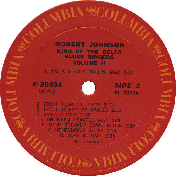 Robert Johnson : King Of The Delta Blues Singers Vol. II (LP, Comp, Mono)
