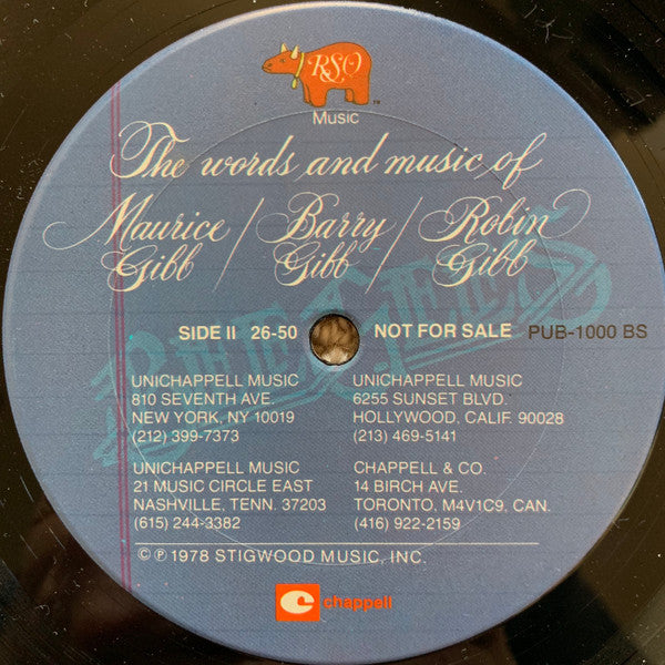 Bee Gees : The Words And Music Of Maurice Gibb / Barry Gibb / Robin Gibb (LP, Comp, Promo)