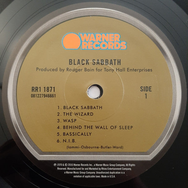 Black Sabbath : Black Sabbath (LP, Album, RE, RM, Gat)