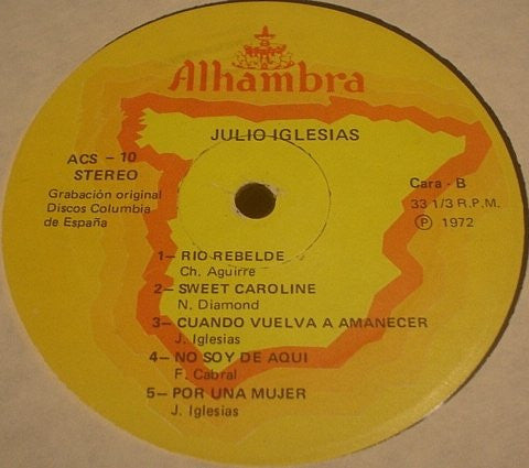 Julio Iglesias : Julio Iglesias (LP, Album, RE)